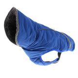 Maxbell Waterproof Dog Coat Vest Warm Padded Reflective Puppy Clothes  Blue L