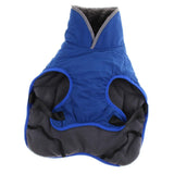 Maxbell Waterproof Dog Coat Vest Warm Padded Reflective Puppy Clothes  Blue L