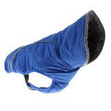 Maxbell Waterproof Dog Coat Vest Warm Padded Reflective Puppy Clothes  Blue L