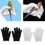 Maxbell Bird Bite Resistant Gloves Pet Parrots Biting Prevention Tearing Wear Gloves Black