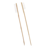 Maxbell 2 Pcs Wooden Long Handle Parrot Bird Cage Cleaning Brush