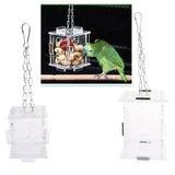 Maxbell Cage Hanging Bird Foraging Food Container Feeder Parrot Toy Pet Treat Hunt S