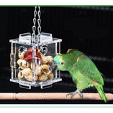 Maxbell Cage Hanging Bird Foraging Food Container Feeder Parrot Toy Pet Treat Hunt S