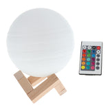 Maxbell 3D Print Light Moon Lamp Night Light Remote/Touch Control USB Rechargeable Type 1