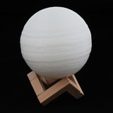 Maxbell 3D Print Light Moon Lamp Night Light Remote/Touch Control USB Rechargeable Type 1