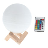Maxbell 3D Print Light Moon Lamp Night Light Remote/Touch Control USB Rechargeable Type 1