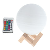 Maxbell 3D Print Light Moon Lamp Night Light Remote/Touch Control USB Rechargeable Type 1