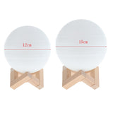 Maxbell 3D Print Light Moon Lamp Night Light Remote/Touch Control USB Rechargeable Type 1