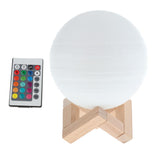 Maxbell 3D Print Light Moon Lamp Night Light Remote/Touch Control USB Rechargeable Type 1