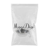Maxbell Bird Parrot Stainless Steel Hanging Cup Food Feeding Bowl Cage Accessories