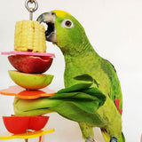 Maxbell Stainless Steel Fruit Vegetable Holder Skewer Parrot Bird Cage Food Fork