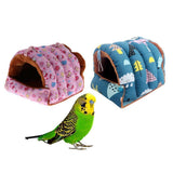 Maxbell Warm Bird House Hammock Sleep Bed for Small and Medium Parrot  Blue Large