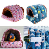 Maxbell Warm Bird House Hammock Sleep Bed for Small and Medium Parrot  Blue Large