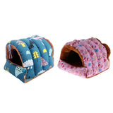 Maxbell Warm Bird House Hammock Sleep Bed for Small and Medium Parrot  Blue Large