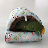 Maxbell Warm Bird House Hammock Sleep Bed for Small and Medium Parrot  Blue Small