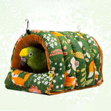 Maxbell Warm Bird House Hammock Sleep Bed for Small and Medium Parrot  Blue Small