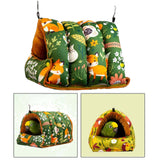 Maxbell Warm Bird House Hammock Sleep Bed for Small and Medium Parrot  Blue Small