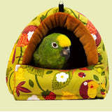 Maxbell Warm Bird House Hammock Sleep Bed for Small and Medium Parrot  Pink Small