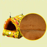 Maxbell Warm Bird House Hammock Sleep Bed for Small and Medium Parrot  Pink Small