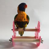 Maxbell Parrot Bird Chew Toy Plastic Horse Rocking Chair Bird Stand Toys