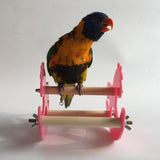 Maxbell Parrot Bird Chew Toy Plastic Horse Rocking Chair Bird Stand Toys