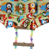 Maxbell Bird Canvas Quilted Parrot Hammock Platform with Cushion Cage Swing Toys