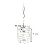 Max Parrot Bird Stainless Steel Cage Feeder Hang Foraging Toy Pet Treat Hexagon