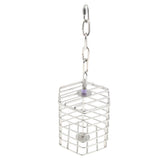 Max Parrot Bird Stainless Steel Cage Feeder Hang Foraging Toy Pet Treat Hexagon
