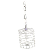 Max Parrot Bird Stainless Steel Cage Feeder Hang Foraging Toy Pet Treat Hexagon