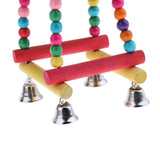 Maxbell Parrot Coconut Shell Swing Perch Stand with Bell Bird Bite Climb Toy