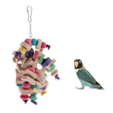 Maxbell Parrot Cage Chew Toy Bird Chewing Blocks Toy for Cockatiel Lovebird Parakeet