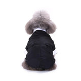 Maxbell Pet Small Dog Clothes, Puppy Stylish Suit Bow Tie Costume, Wedding Shirt Black S