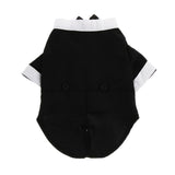 Maxbell Pet Small Dog Clothes, Puppy Stylish Suit Bow Tie Costume, Wedding Shirt Black S