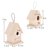 Maxbell Bird Nest Natural Wood House DIY Parrot Parakeet Hanging Hamster Cage Toy