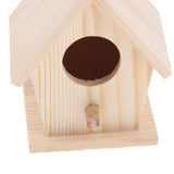 Maxbell Bird Nest Natural Wood House DIY Parrot Parakeet Hanging Hamster Cage Toy