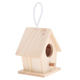 Maxbell Bird Nest Natural Wood House DIY Parrot Parakeet Hanging Hamster Cage Toy