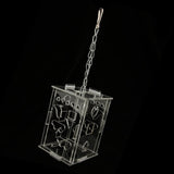 Maxbell Parrot Acrylic Foraging Toy Food Container Cage Hanging Chewing Toy Large