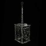 Maxbell Parrot Acrylic Foraging Toy Food Container Cage Hanging Chewing Toy Large