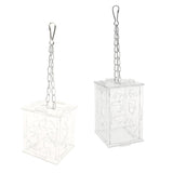 Maxbell Parrot Acrylic Foraging Toy Food Container Cage Hanging Chewing Toy Large