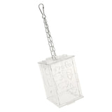 Maxbell Parrot Acrylic Foraging Toy Food Container Cage Hanging Chewing Toy Large