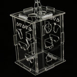 Maxbell Parrot Acrylic Foraging Toy Food Container Cage Hanging Chewing Toy Large