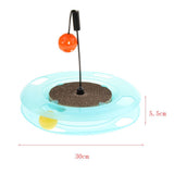 Maxbell Corrugated Paper Cat Scratch Board Puzzle Game Track Ball Cat Turntable Toy