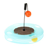 Maxbell Corrugated Paper Cat Scratch Board Puzzle Game Track Ball Cat Turntable Toy