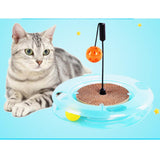 Maxbell Corrugated Paper Cat Scratch Board Puzzle Game Track Ball Cat Turntable Toy