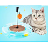 Maxbell Corrugated Paper Cat Scratch Board Puzzle Game Track Ball Cat Turntable Toy