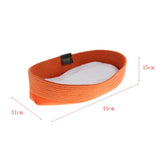 Maxbell Foldable Travel Cat Carrier Bed - Kitten Comfortable Nest With Cozy Cushion Orange