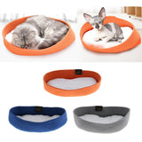 Maxbell Foldable Travel Cat Carrier Bed - Kitten Comfortable Nest With Cozy Cushion Orange
