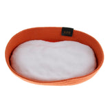 Maxbell Foldable Travel Cat Carrier Bed - Kitten Comfortable Nest With Cozy Cushion Orange