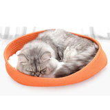Maxbell Foldable Travel Cat Carrier Bed - Kitten Comfortable Nest With Cozy Cushion Orange