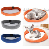 Maxbell Foldable Travel Cat Carrier Bed - Kitten Comfortable Nest With Cozy Cushion Orange